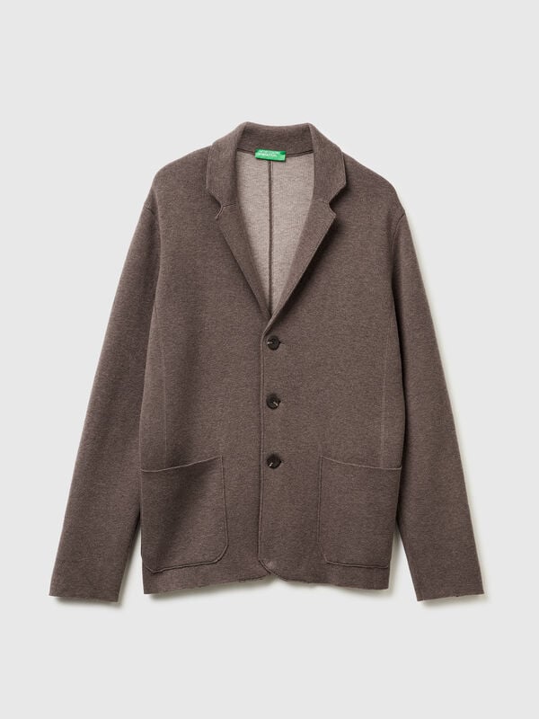 Knit blazer Men