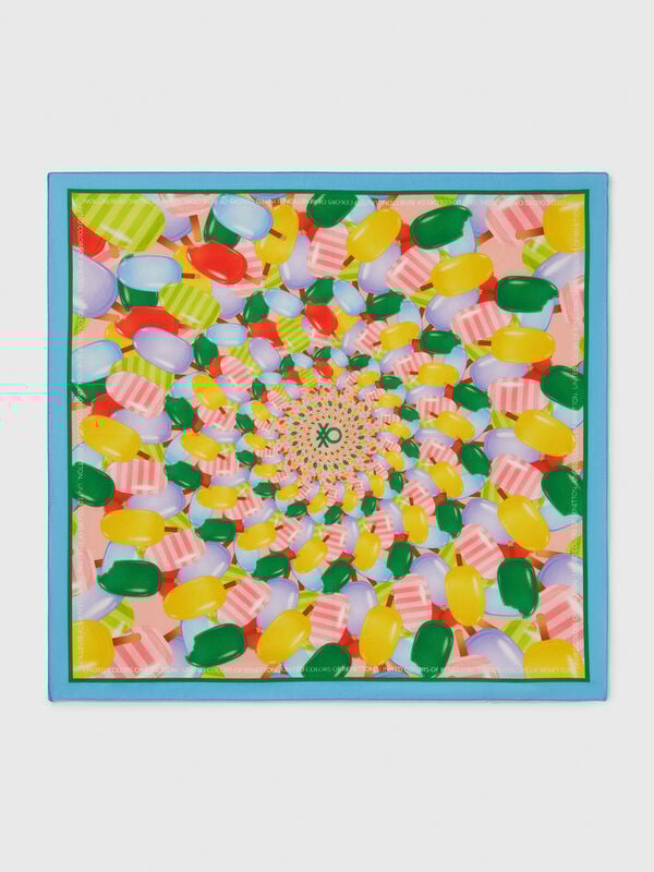 Bandana con estampado de helados Mujer