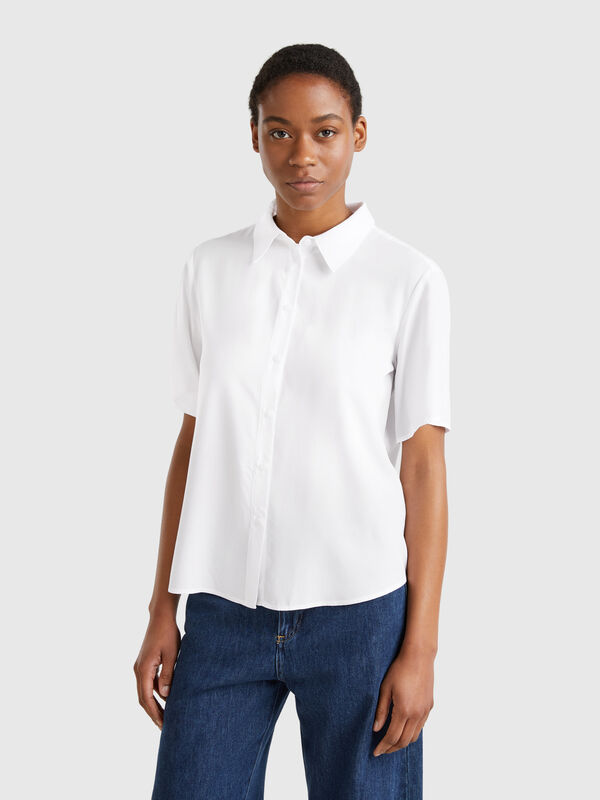 Camisa manga 3/4 de viscosa Mujer