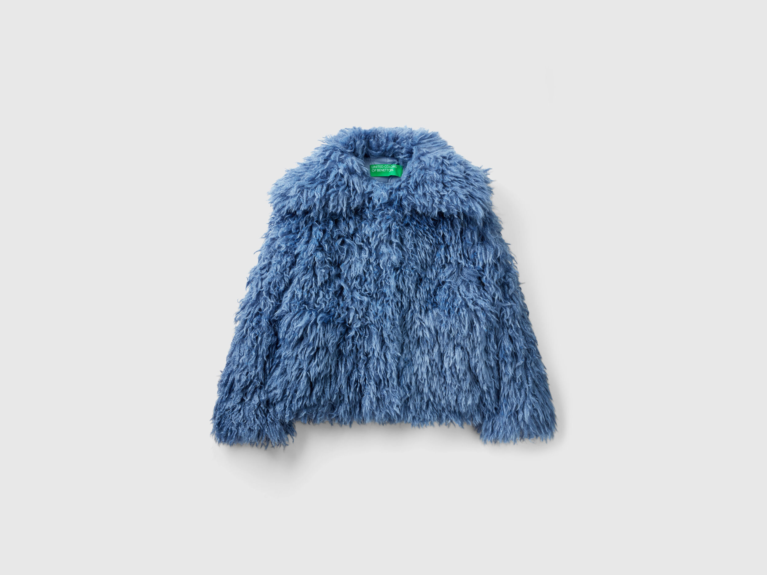 Benetton faux sale fur coat