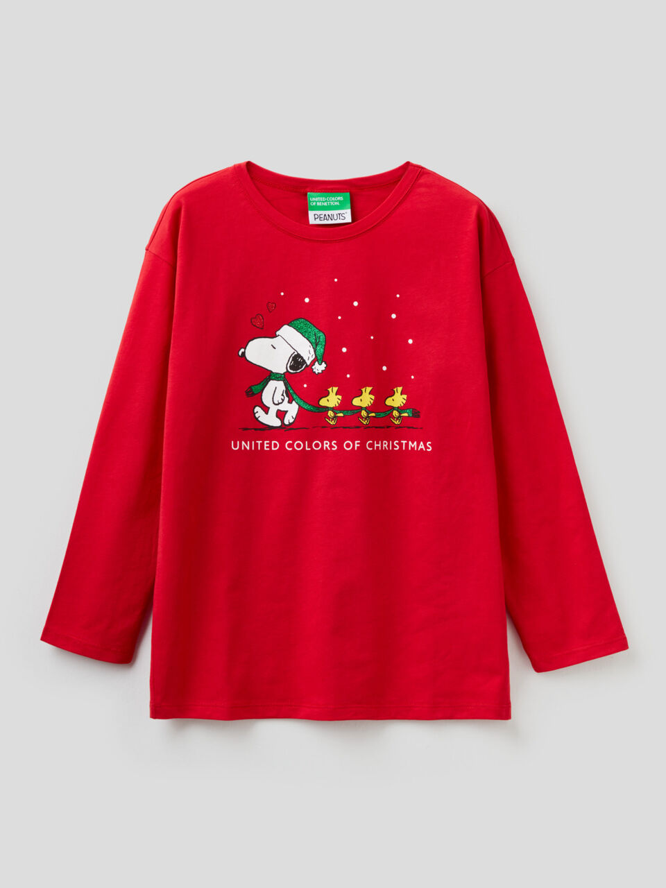 Camiseta navideña de los Peanuts image number 1