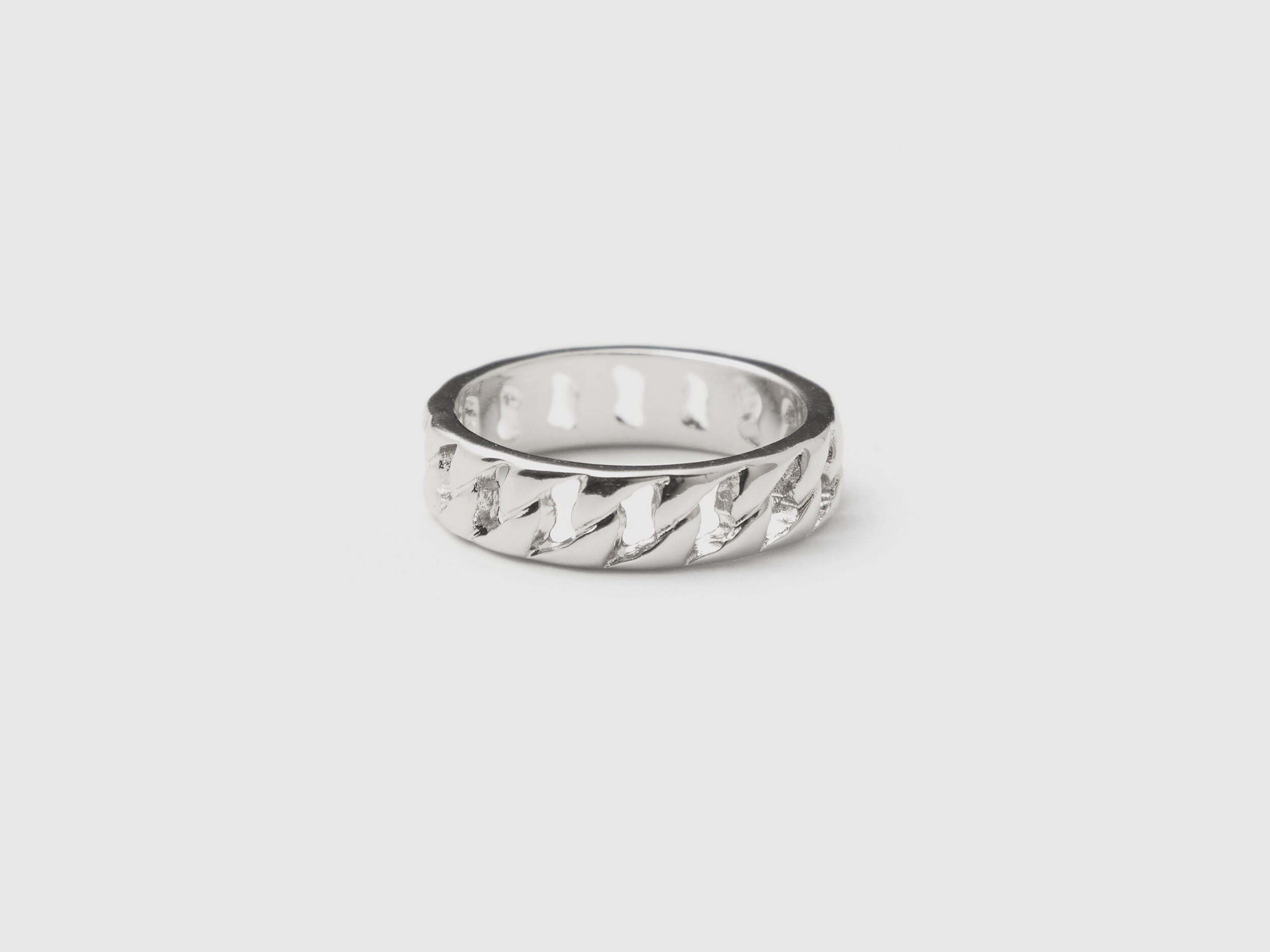 Silver chain ring - Silver | Benetton