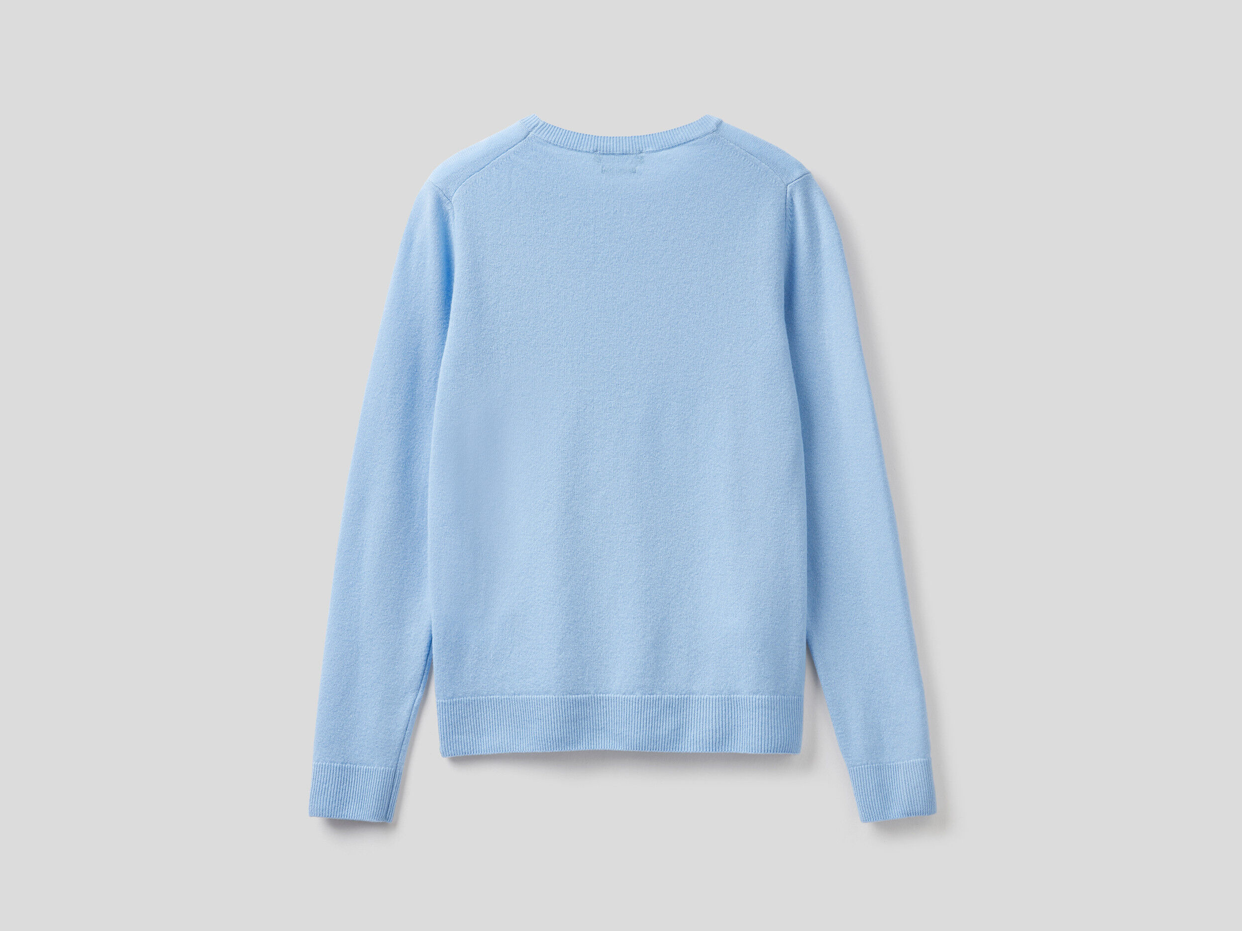 Blue round sales neck sweater