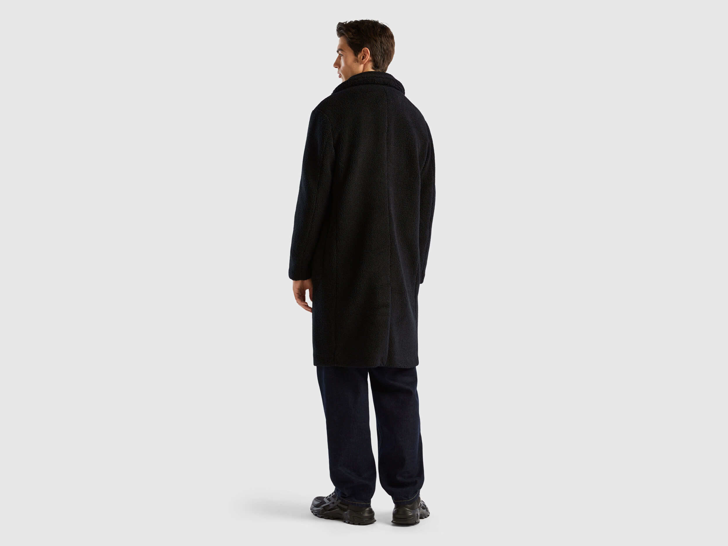Teddy coat Black Benetton