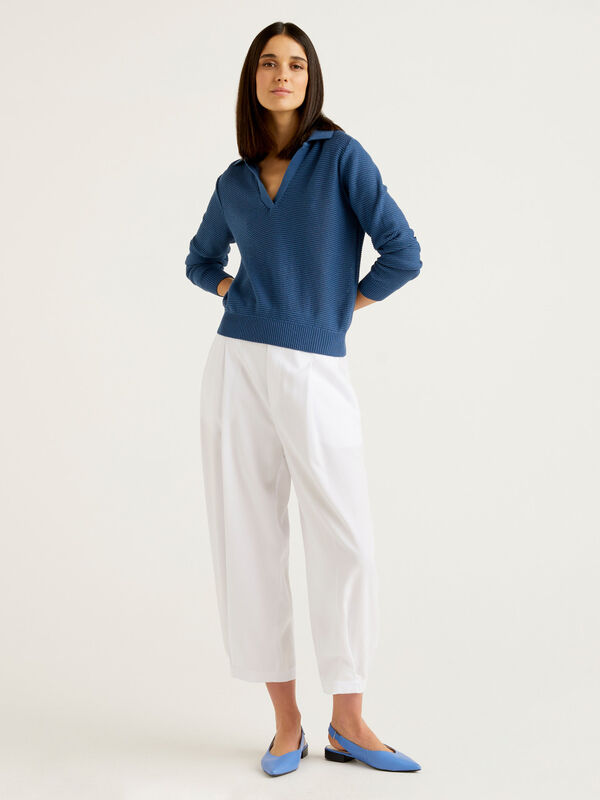 Flowy trousers with creases Women