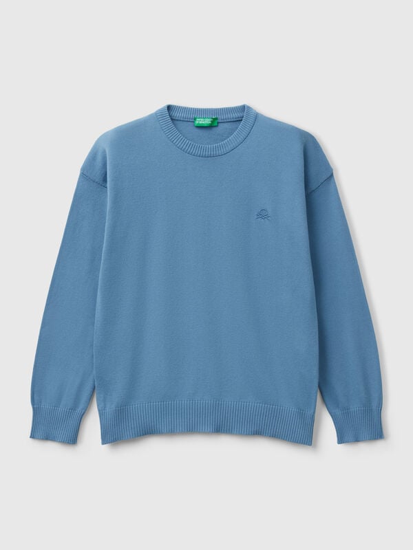 Jersey de algodón puro con logotipo Niño