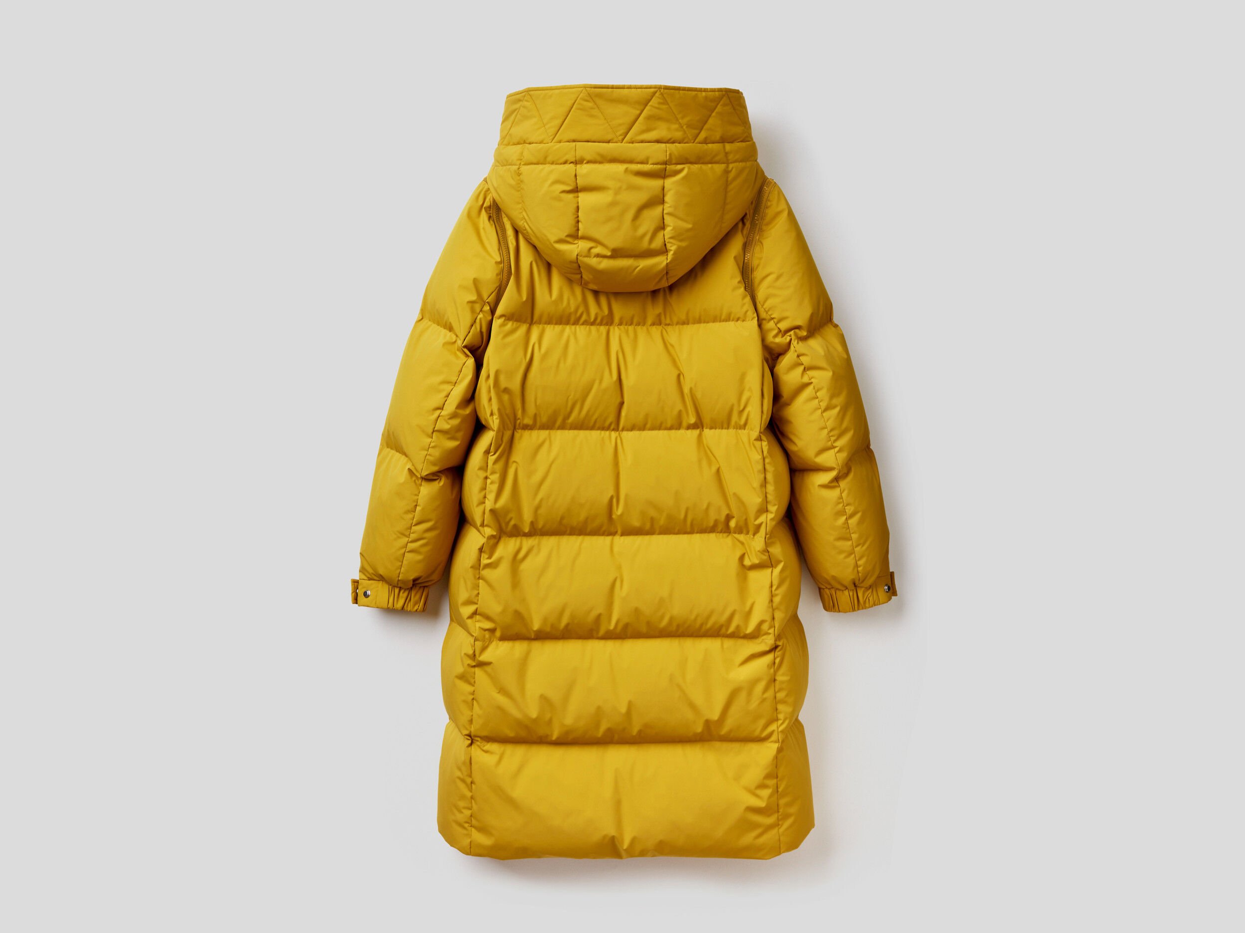 Yellow long puffer coat new arrivals