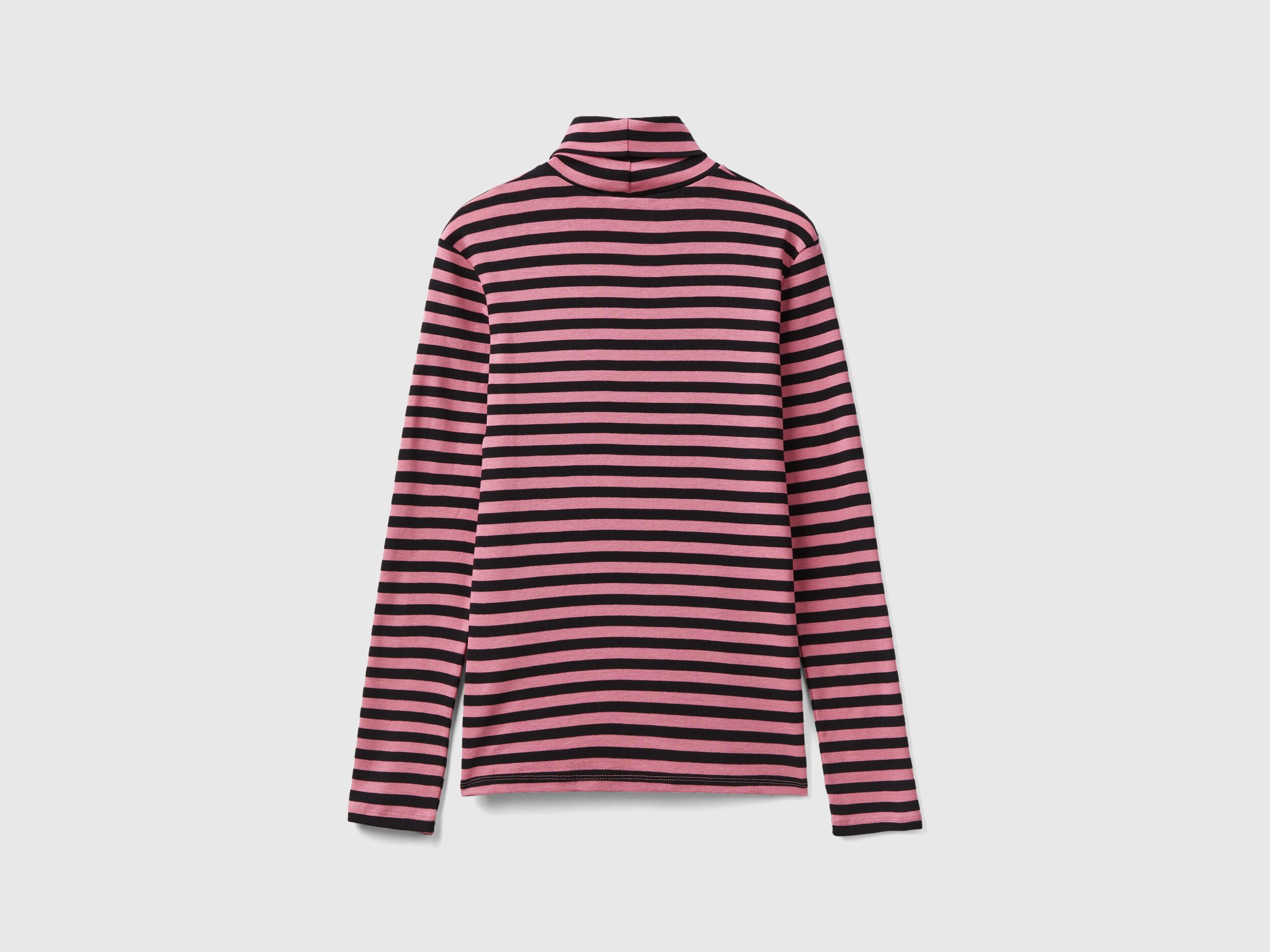Red and white striped clearance turtleneck