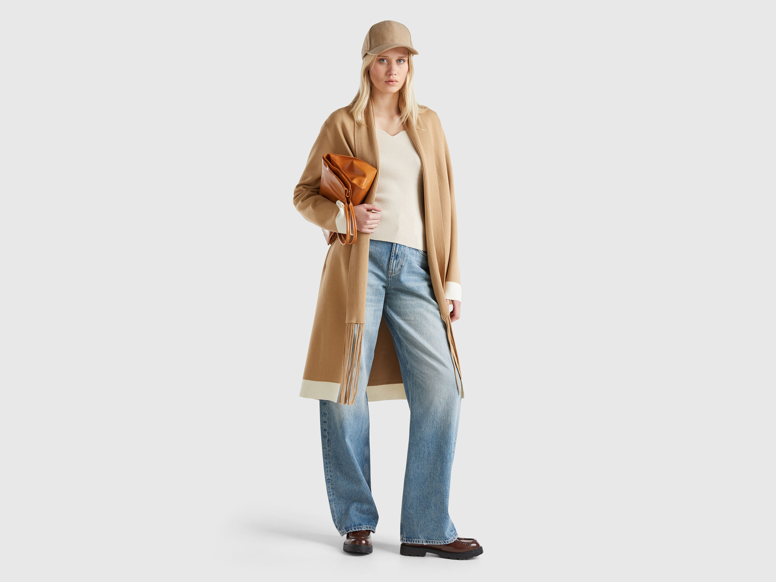 Camel coat benetton online