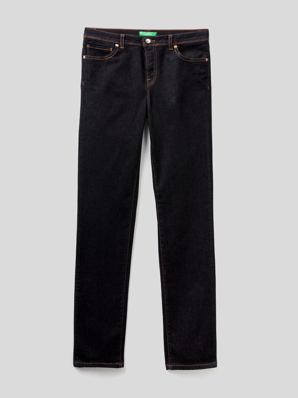 Straight leg jeans in stretch denim image number 1