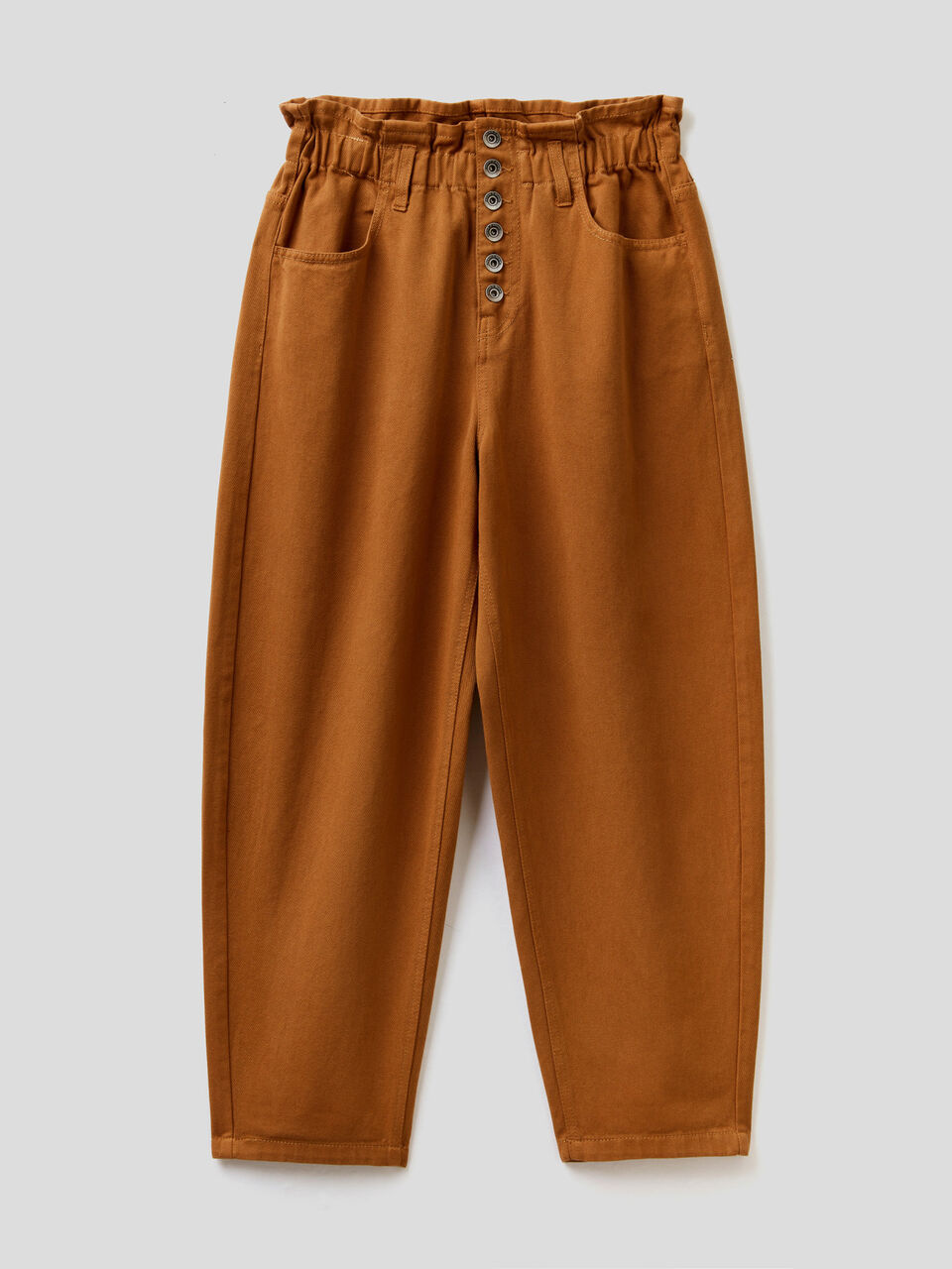 Pantalón de talle alto de 100 % algodón image number 1