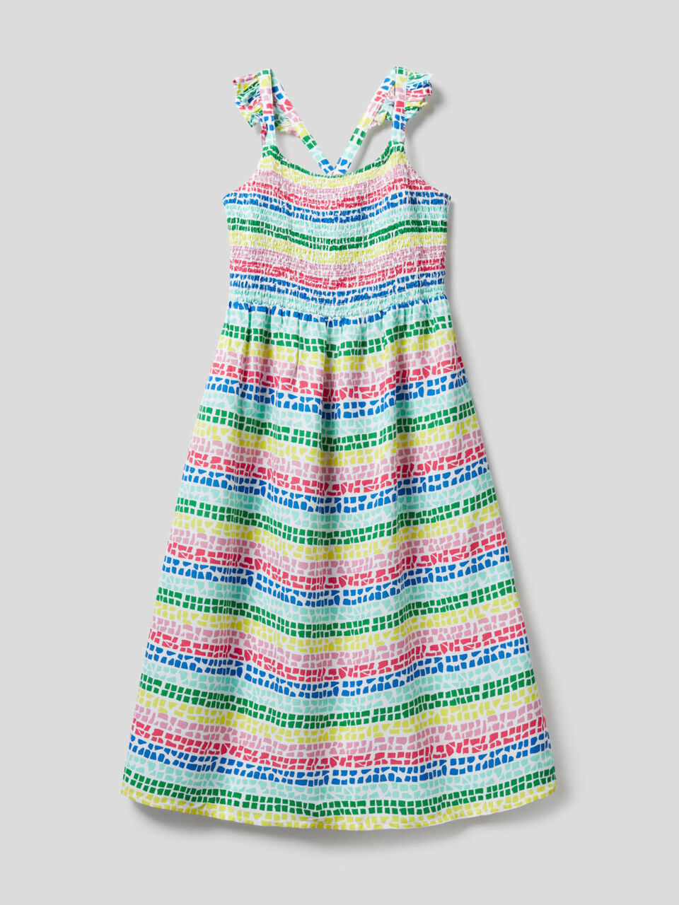Vestido fluido con estampado image number 1