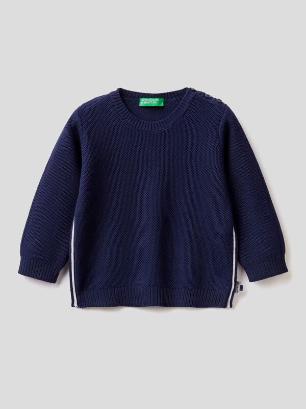Knit sweater in cotton blend Junior Boy