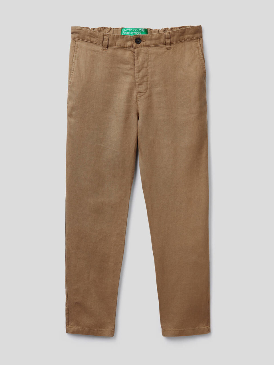 Pantalones chinos de puro lino image number null