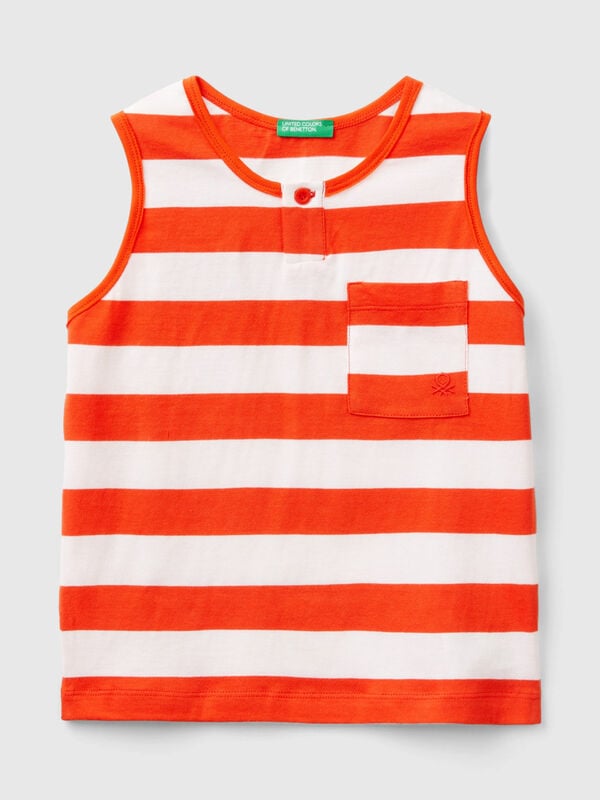 Camiseta de tirantes con bolsillo Niño