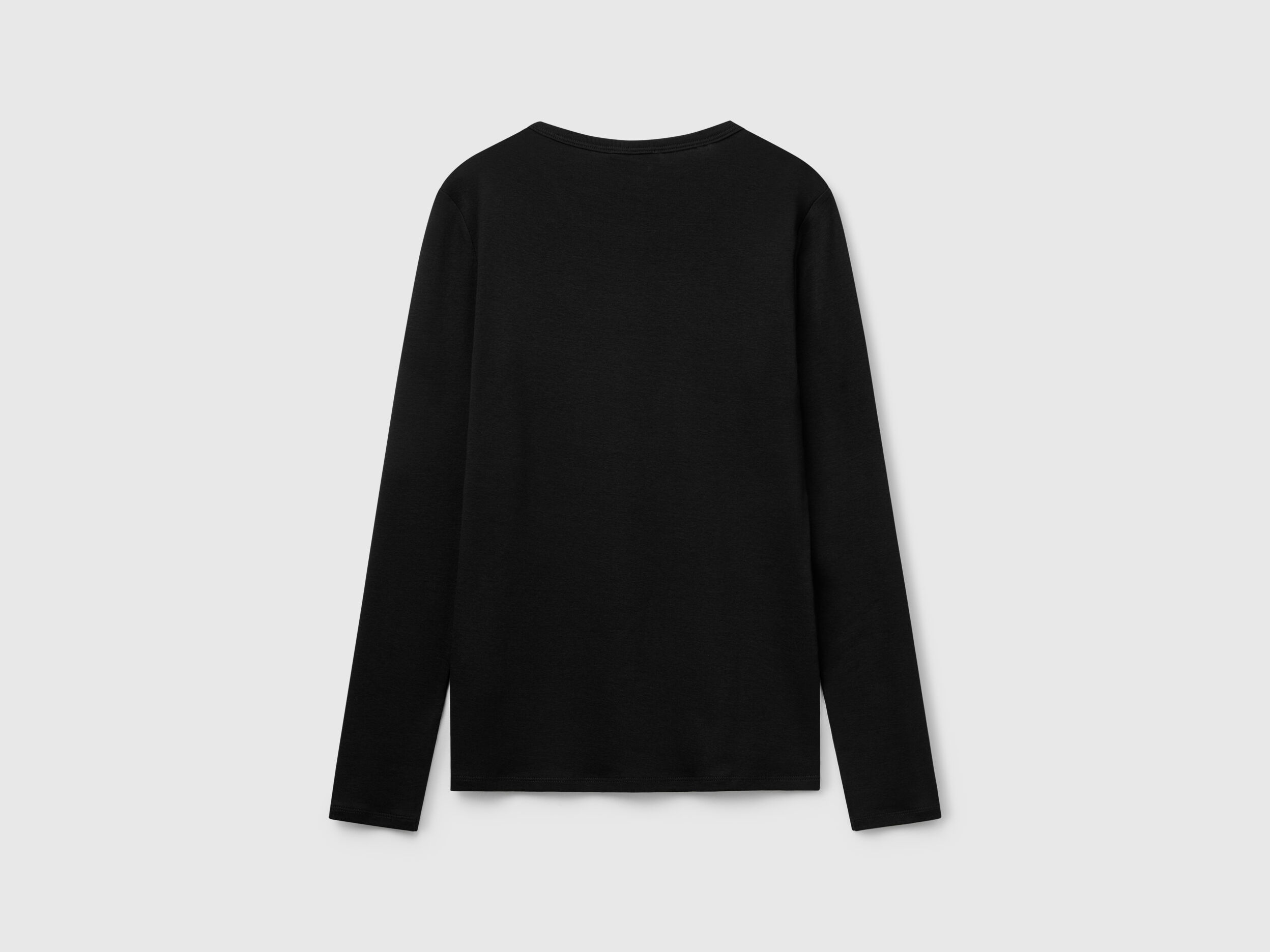 ★COOR★ Compact Cotton Long Sleeve T-Shirt Black CXE2TS04V- T-