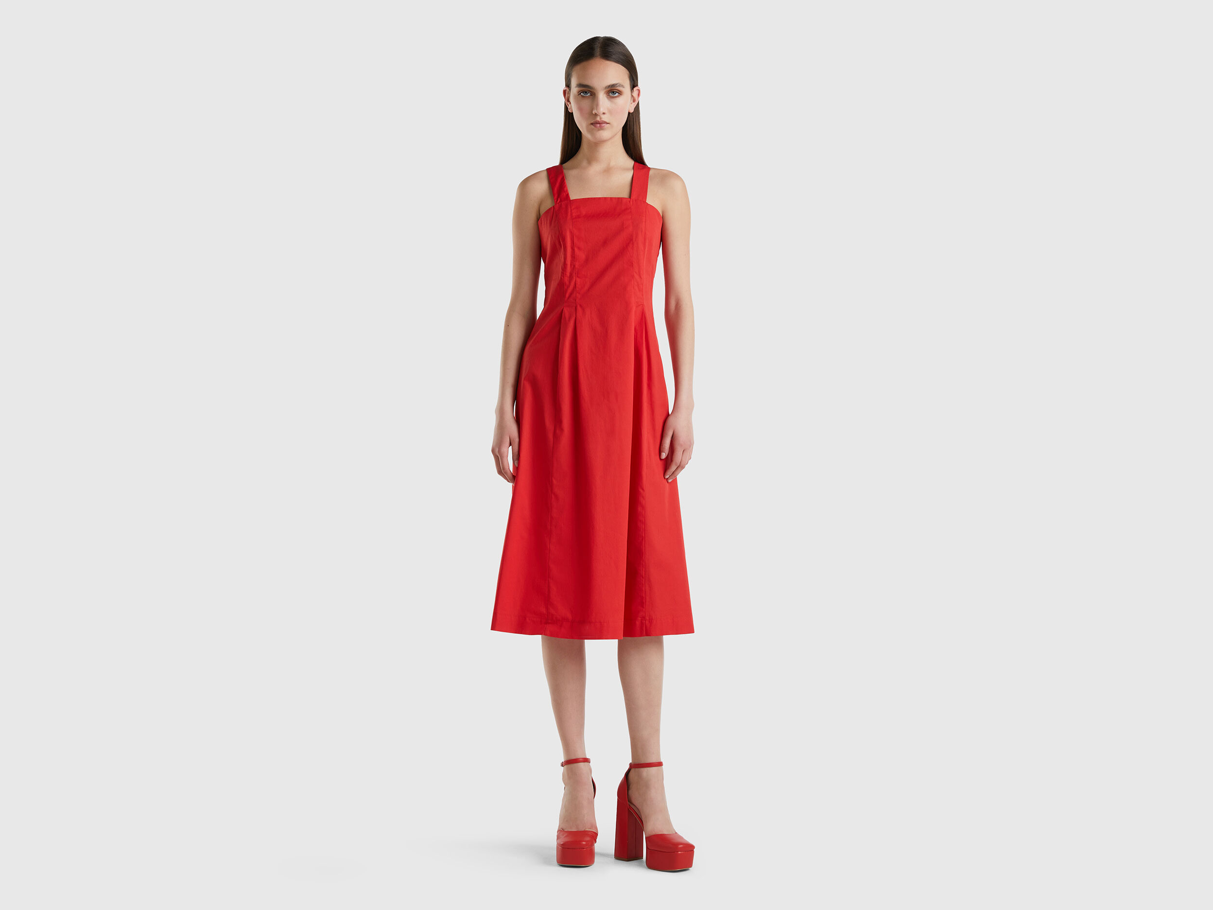Benetton red dress on sale