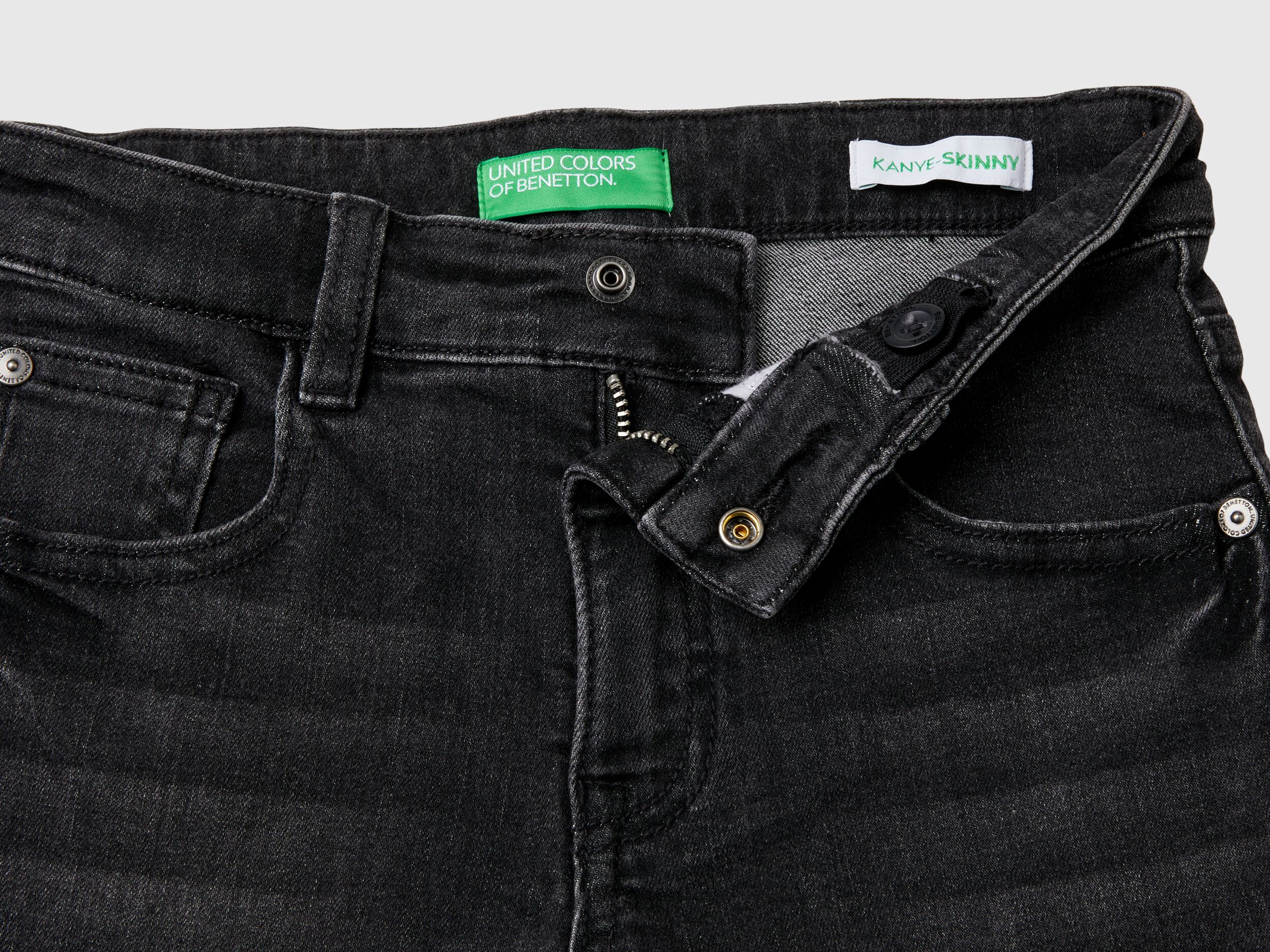 Skinny fit jeans Black Benetton