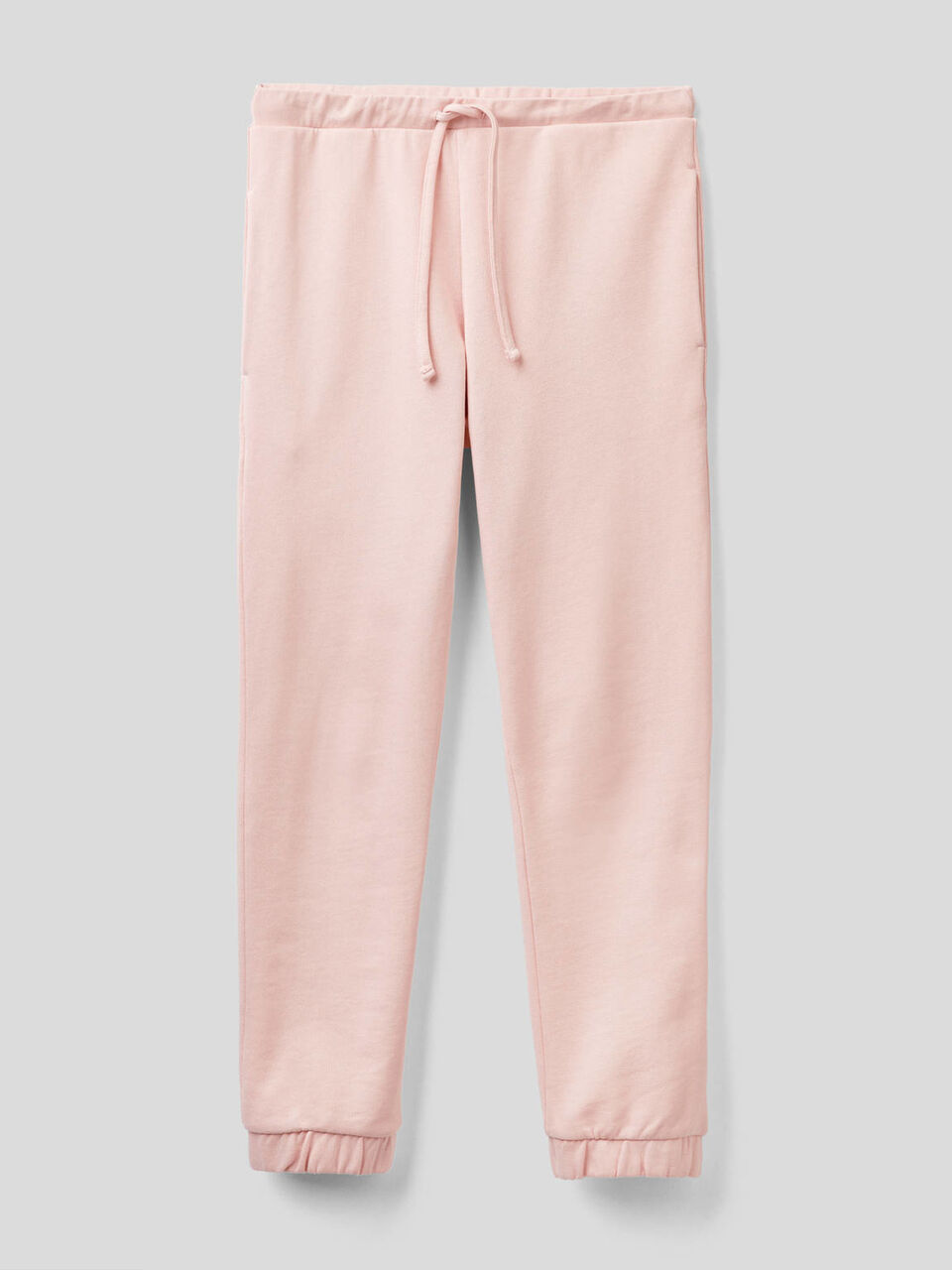 Soft pink sweatpants in 100% cotton