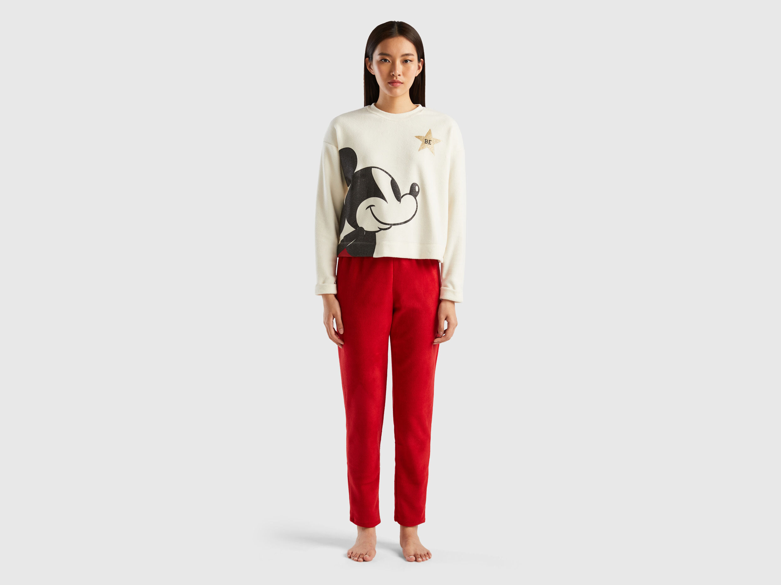 Mickey mouse clearance fleece pyjamas