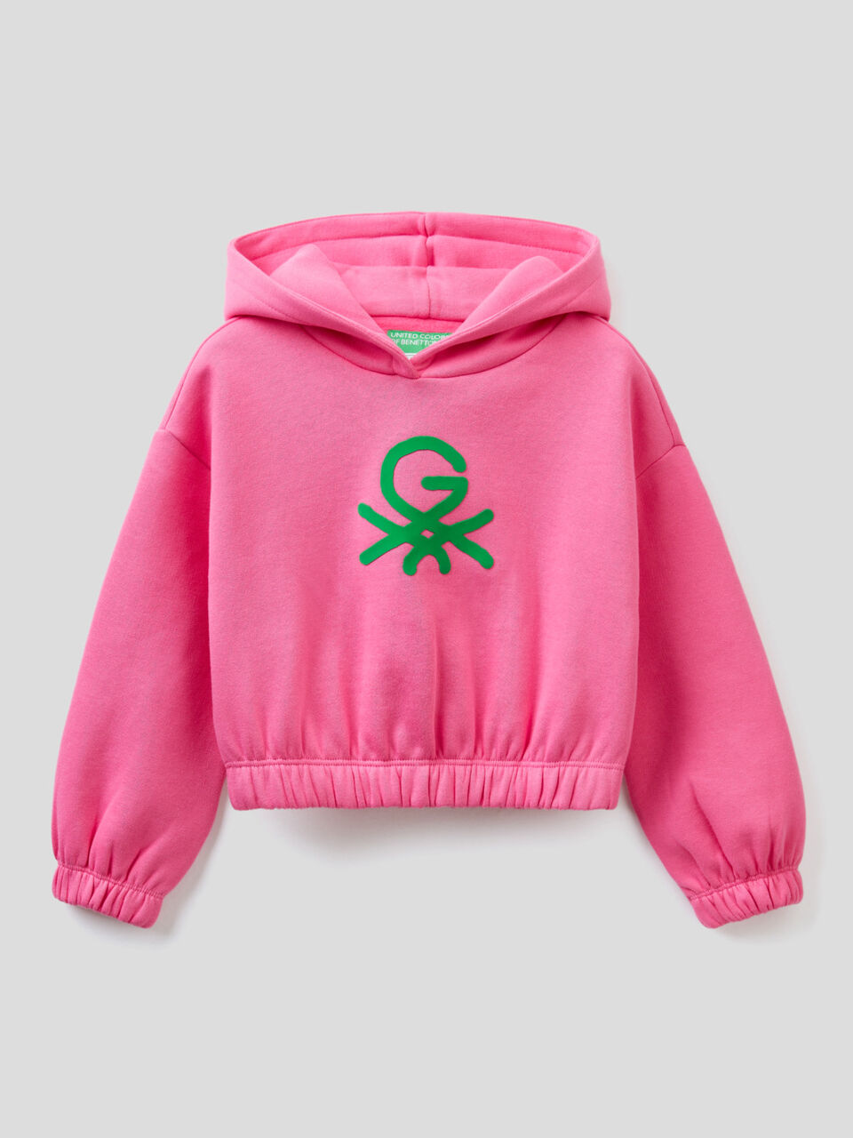 Sudadera cropped by Ghali con capucha image number 1