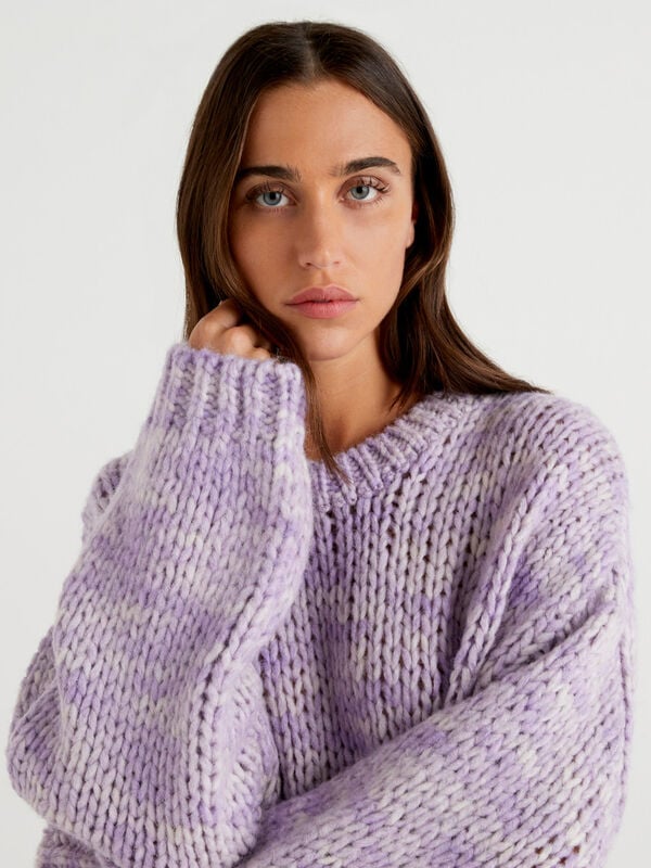 Maxi sweater in wool blend Women