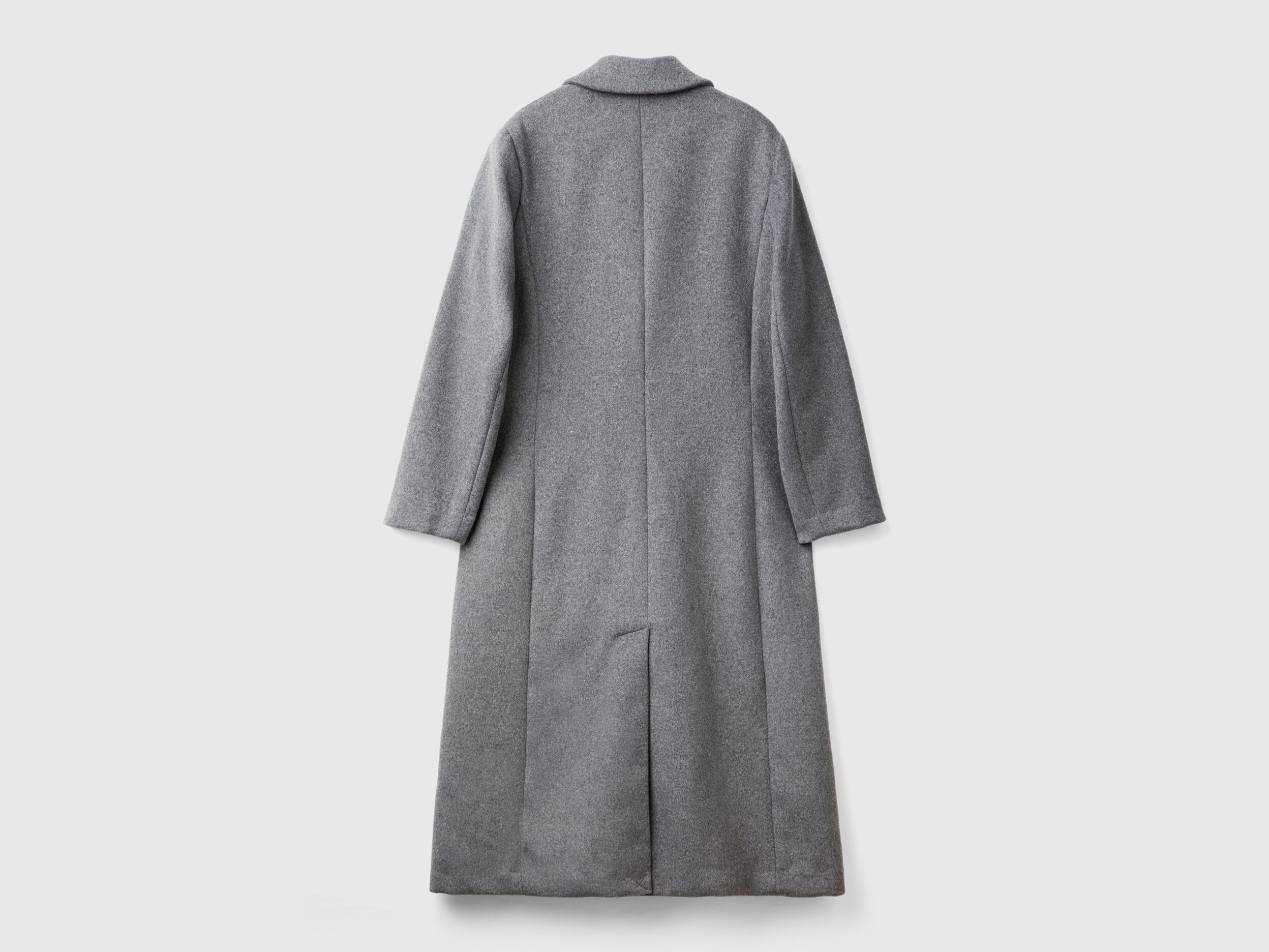 Long lined coat Gray Benetton