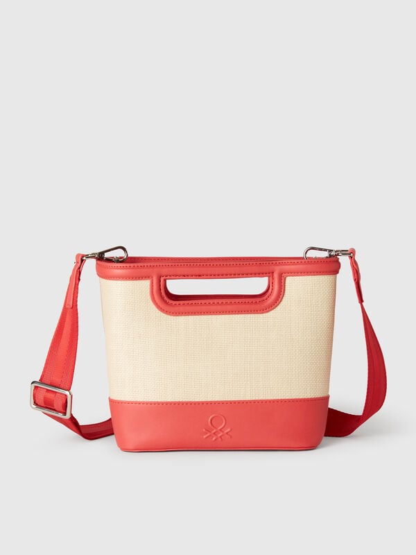 Bolso tote mediano de rafia Mujer