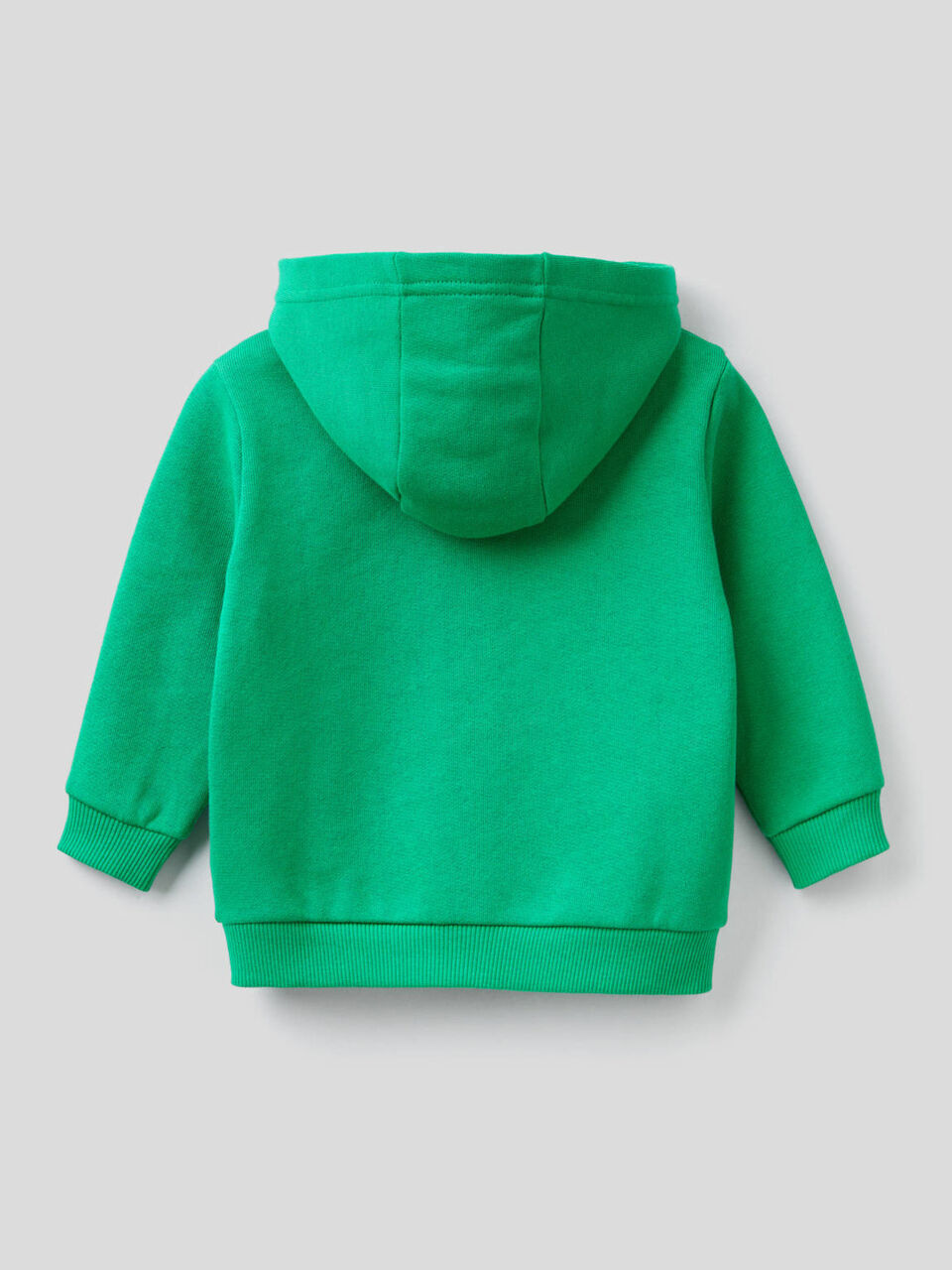 Sudadera de algodón orgánico con cremallera y capucha image number 2