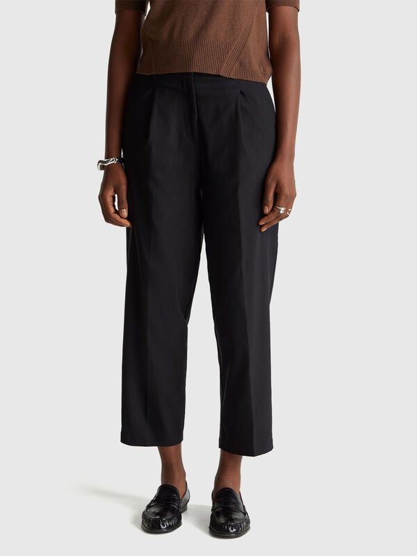 Pantalones de mezcla de viscosa Pantalones de mezcla de viscosa Mujer