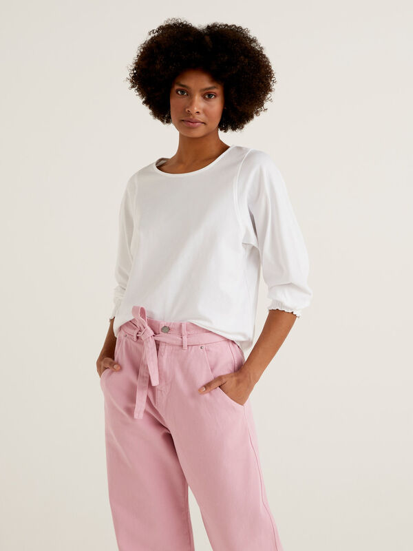 Blouse with puff sleeves Women