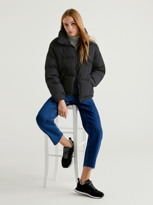 Women's Black Puffer Jackets New Collection 2024