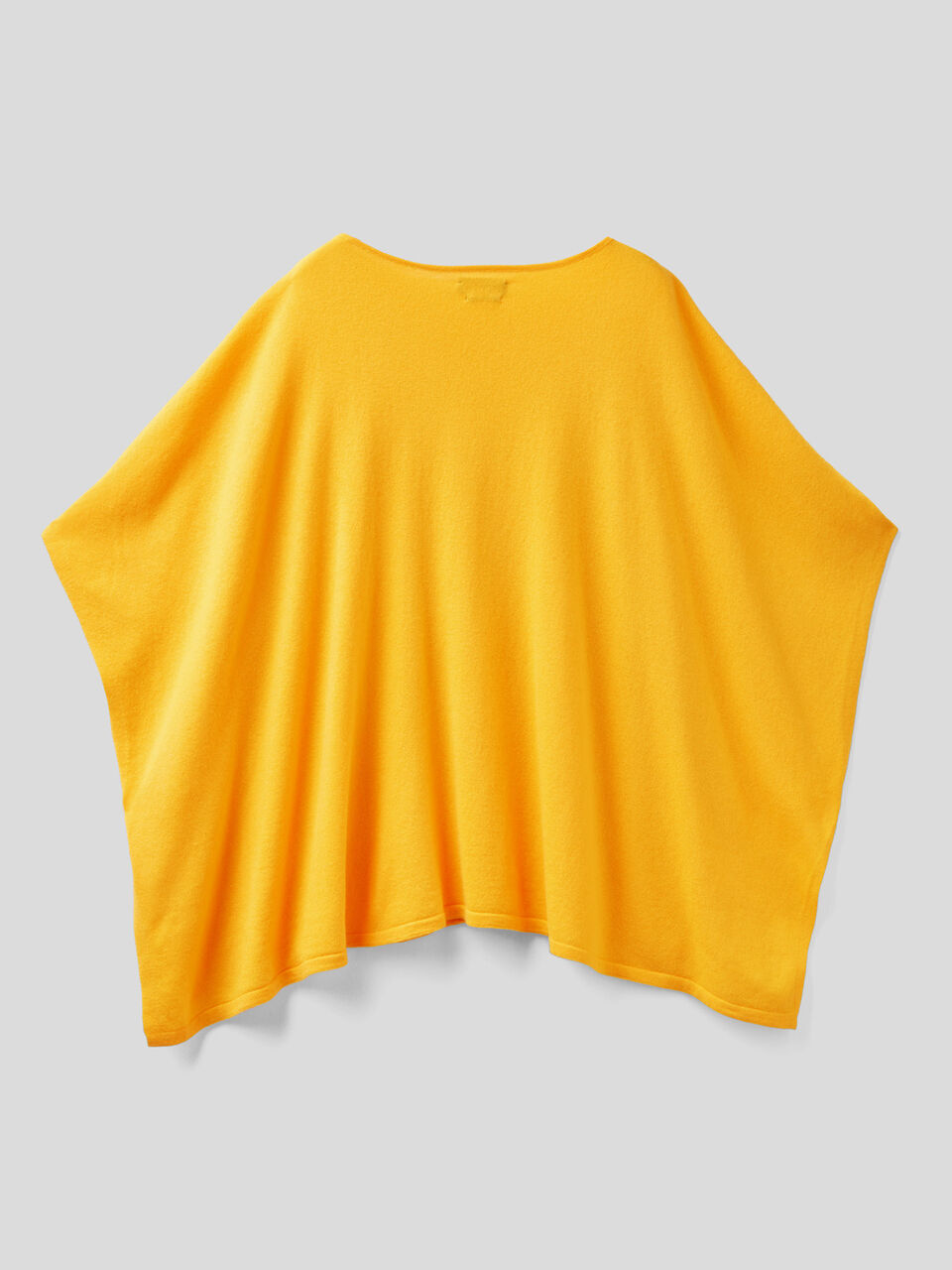 Poncho in wool and cashmere blend image number 2