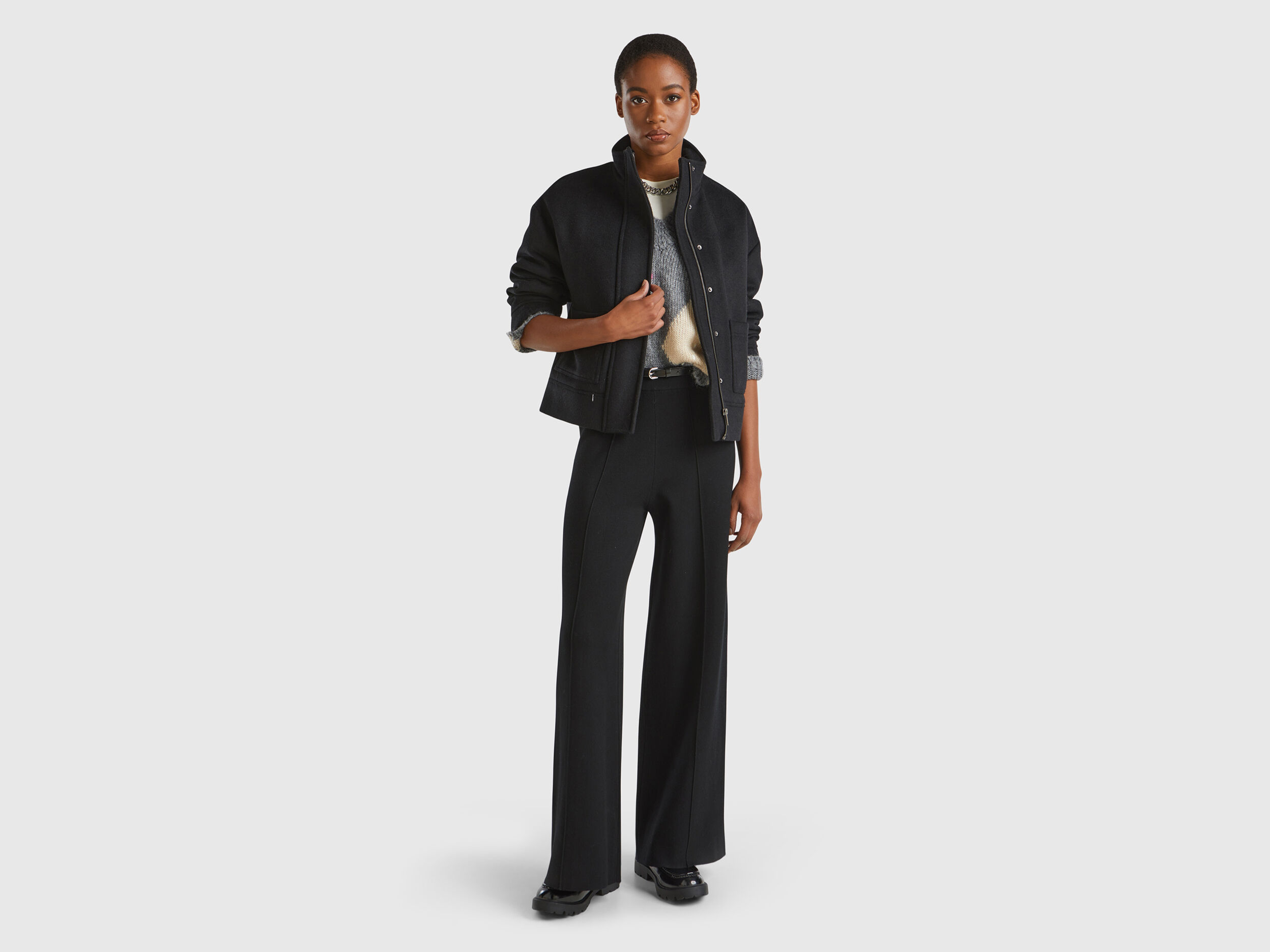 Jeans palazzo benetton deals