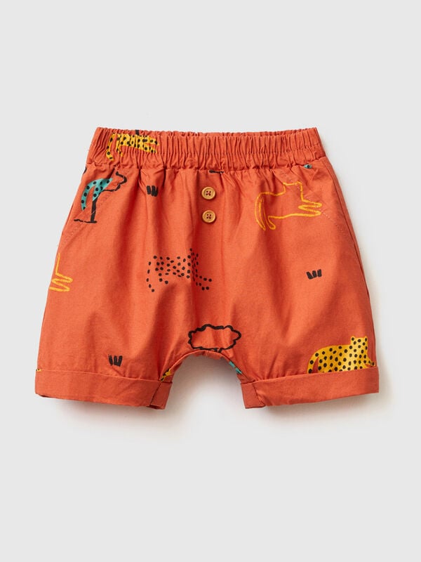 Shorts with animal print New Born (0-18 months)