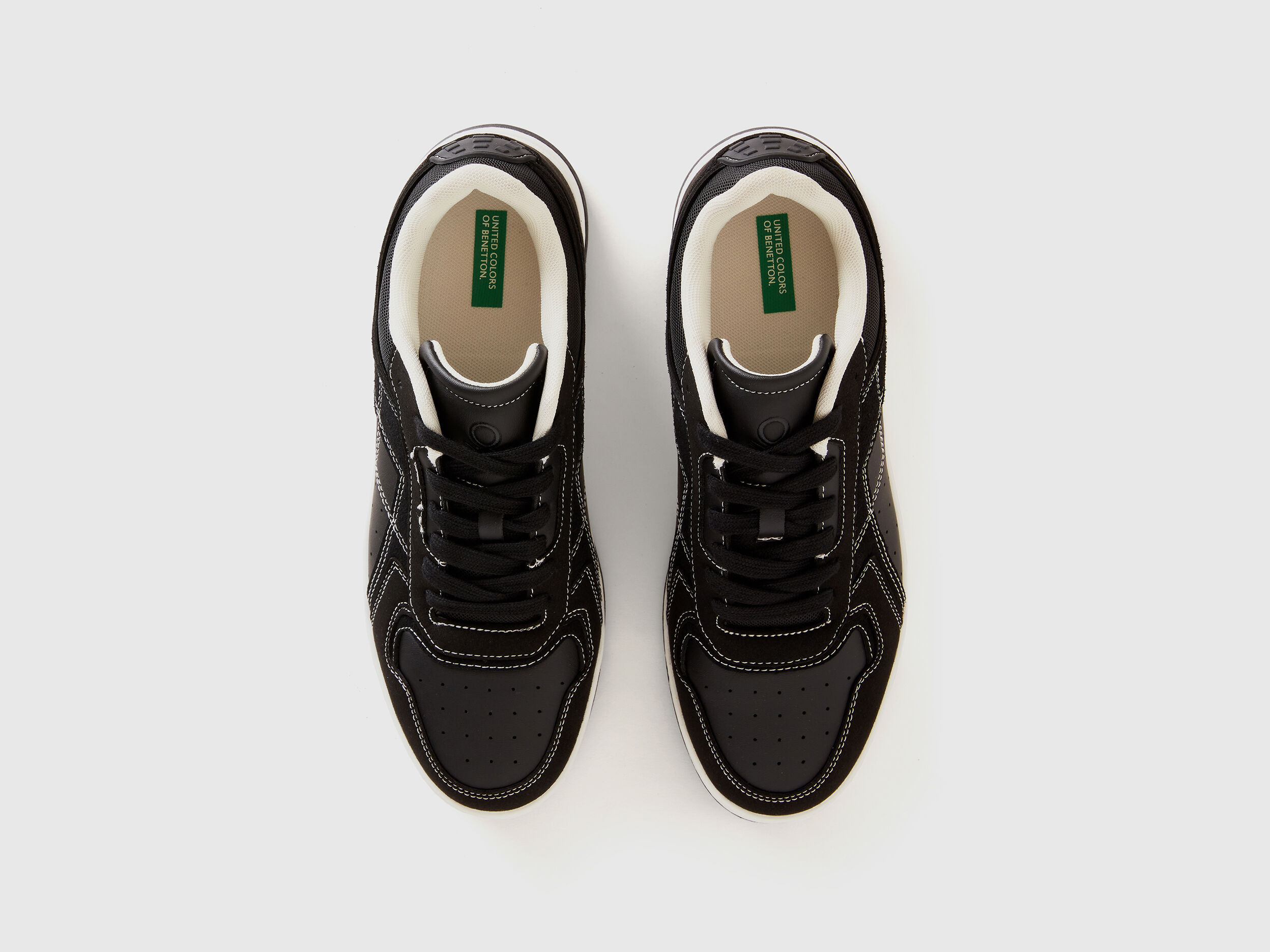 Benetton black shoes clearance