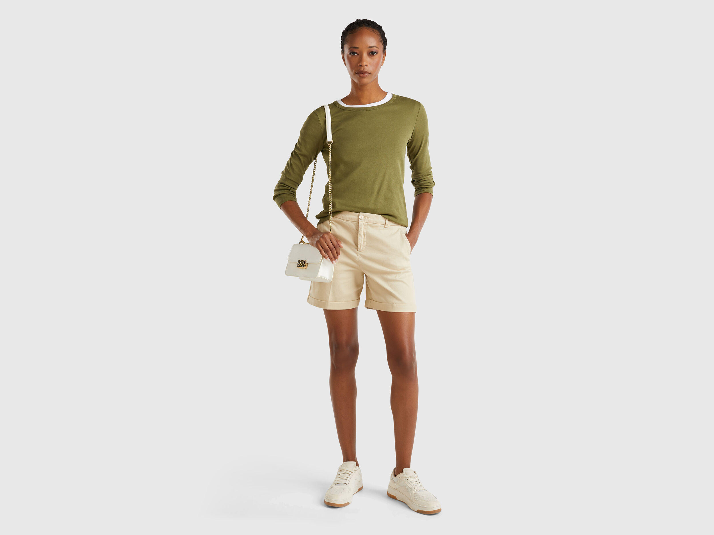 Pantaloncini benetton donna clearance
