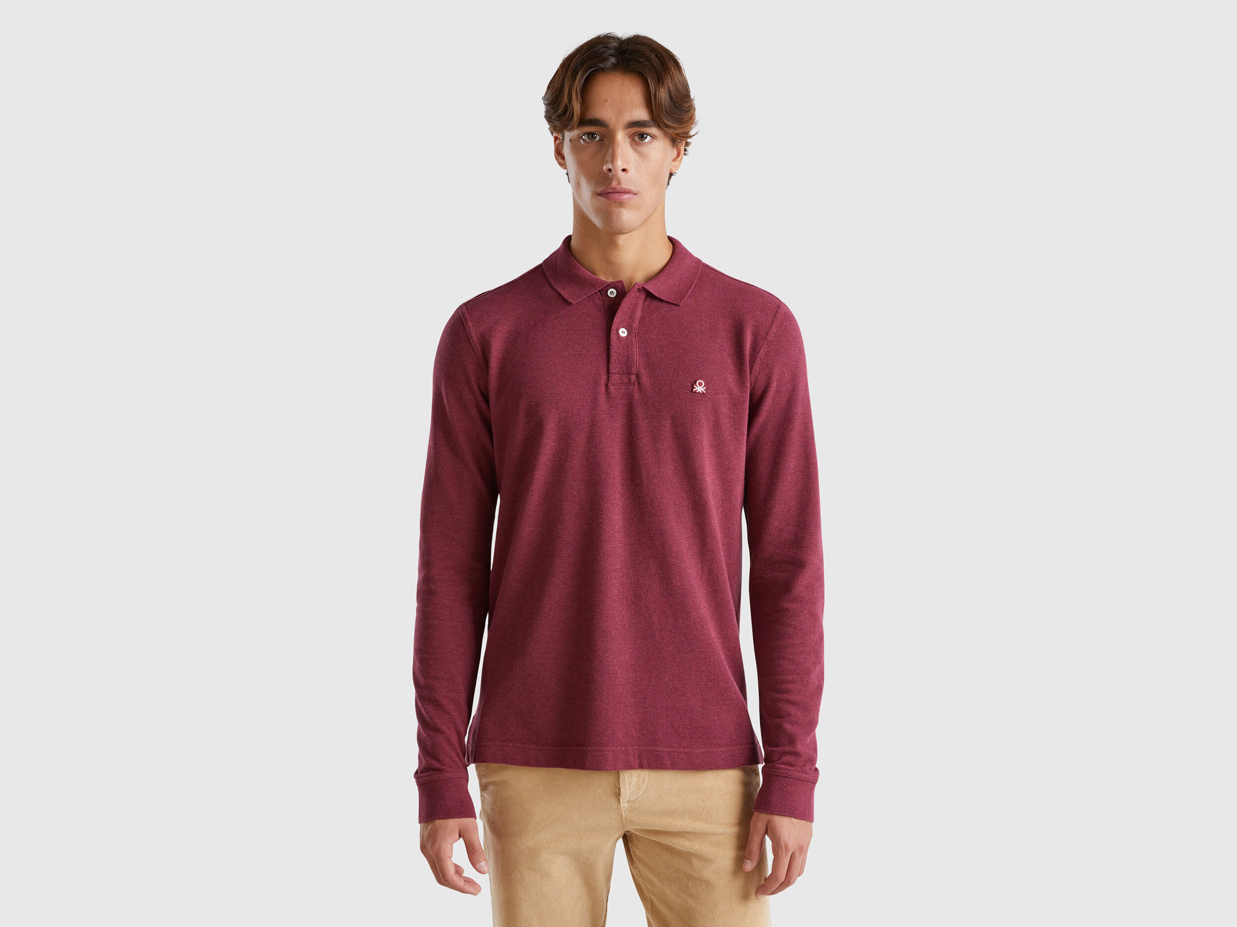 Men s Long Sleeve Polos New Collection Benetton