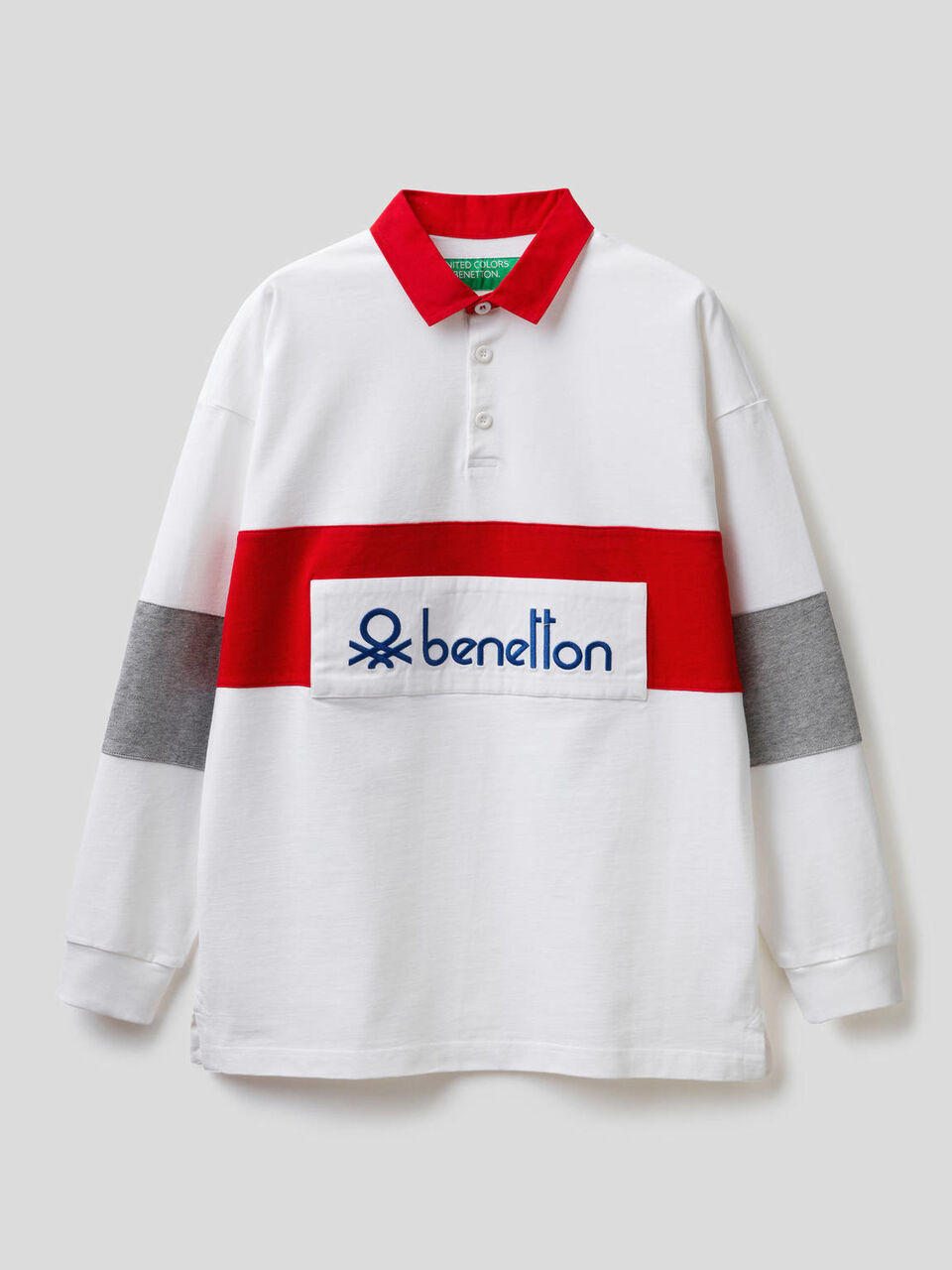 Rugby polo in organic cotton image number null