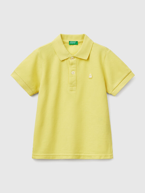 Polo de manga corta de algodón puro Niño