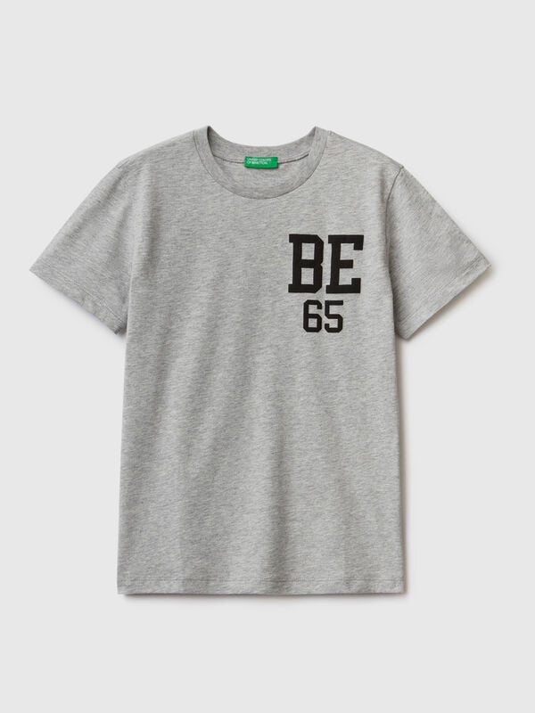 100% organic cotton t-shirt with logo Junior Boy