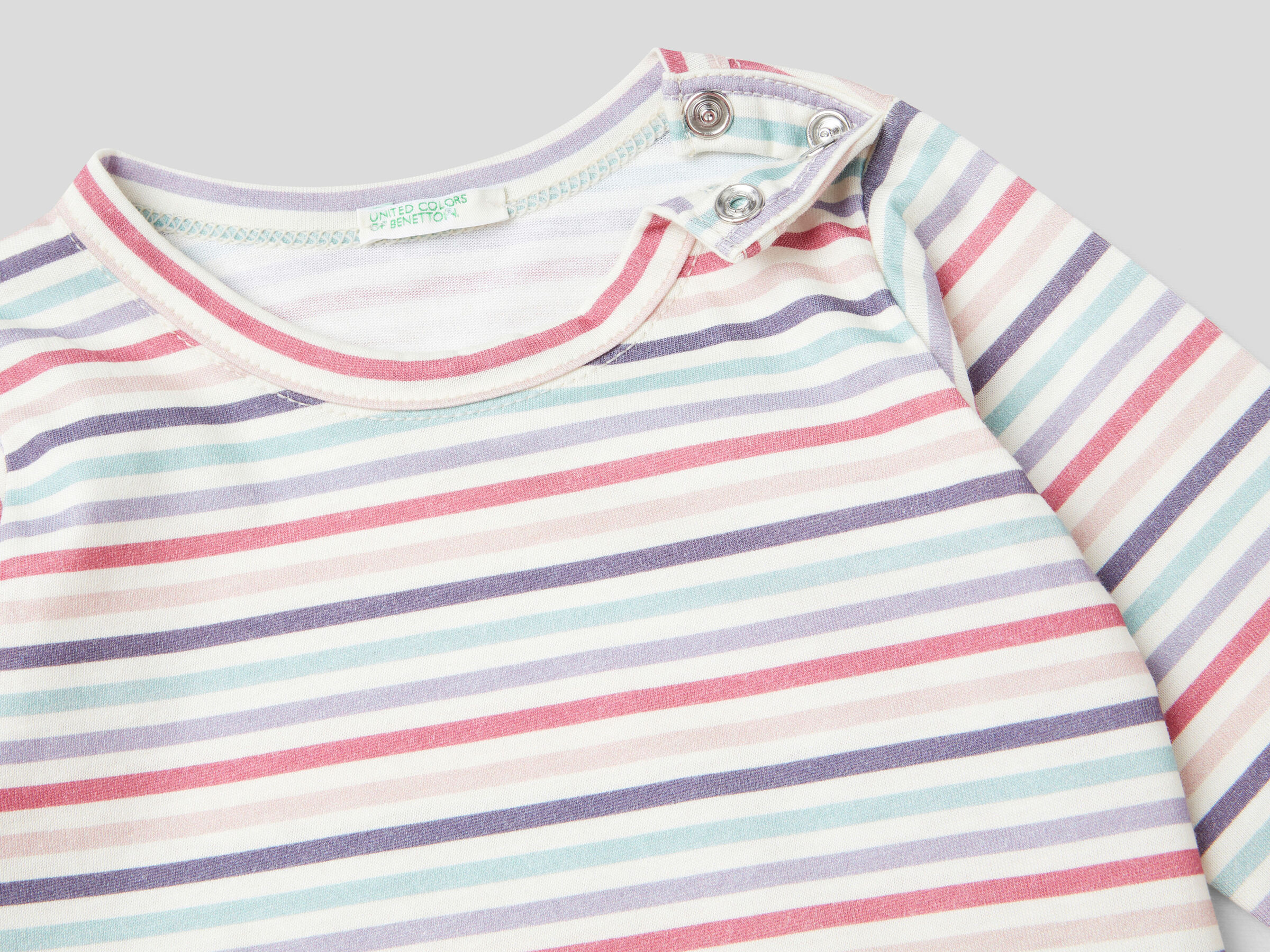 Patterned 100% organic cotton bodysuit image number 2