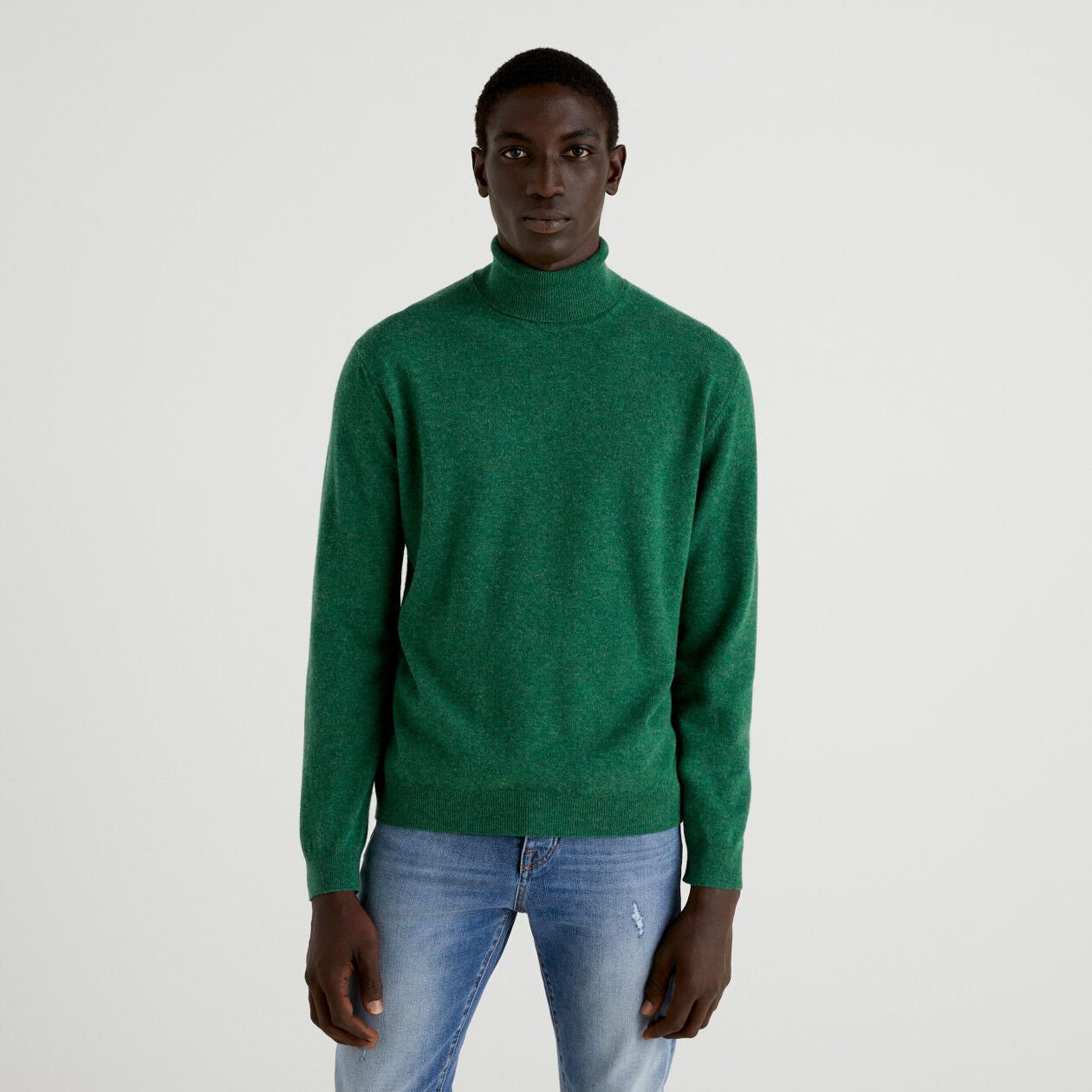Green turtleneck sales for men