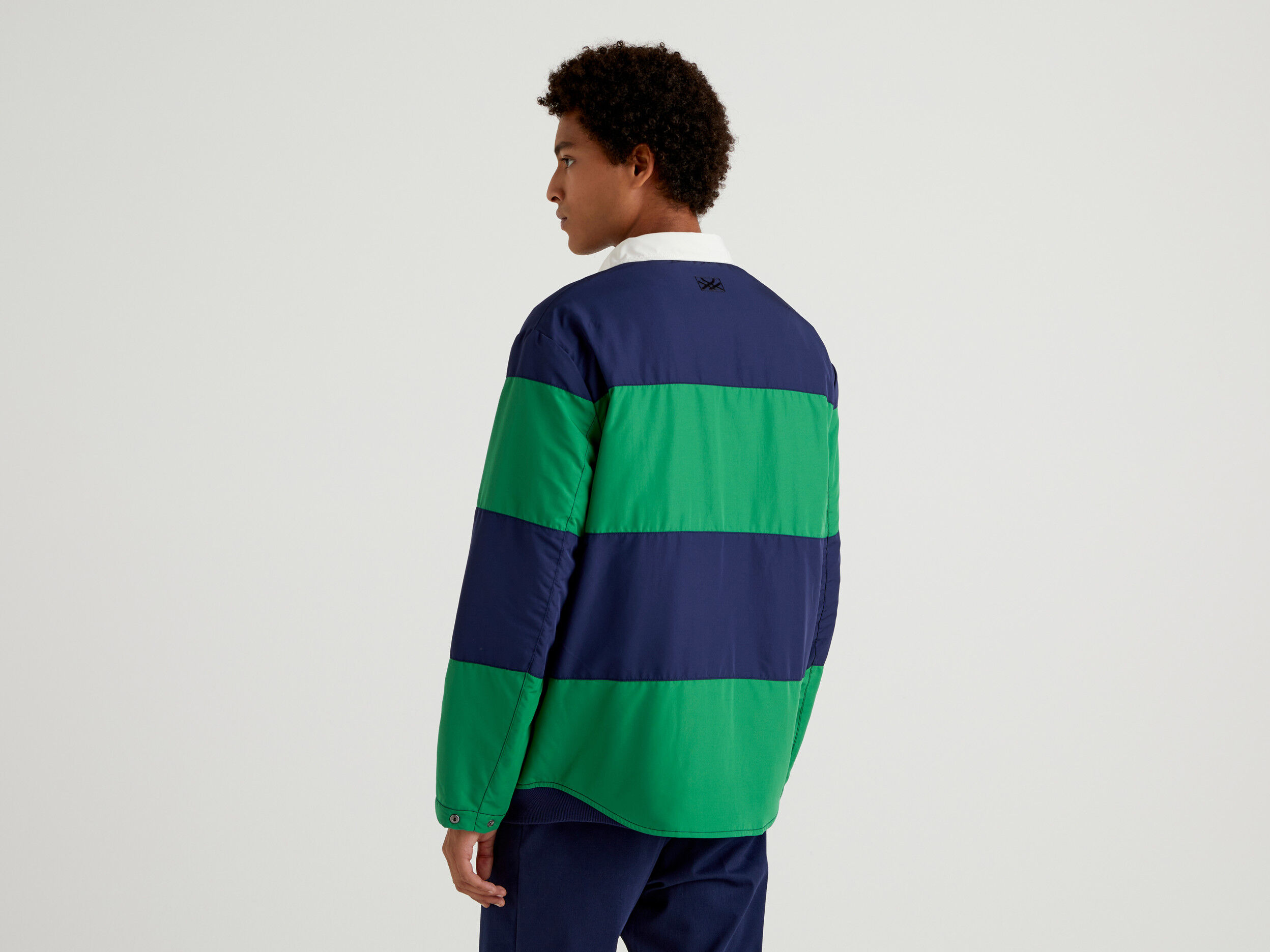 Green on sale striped jacket