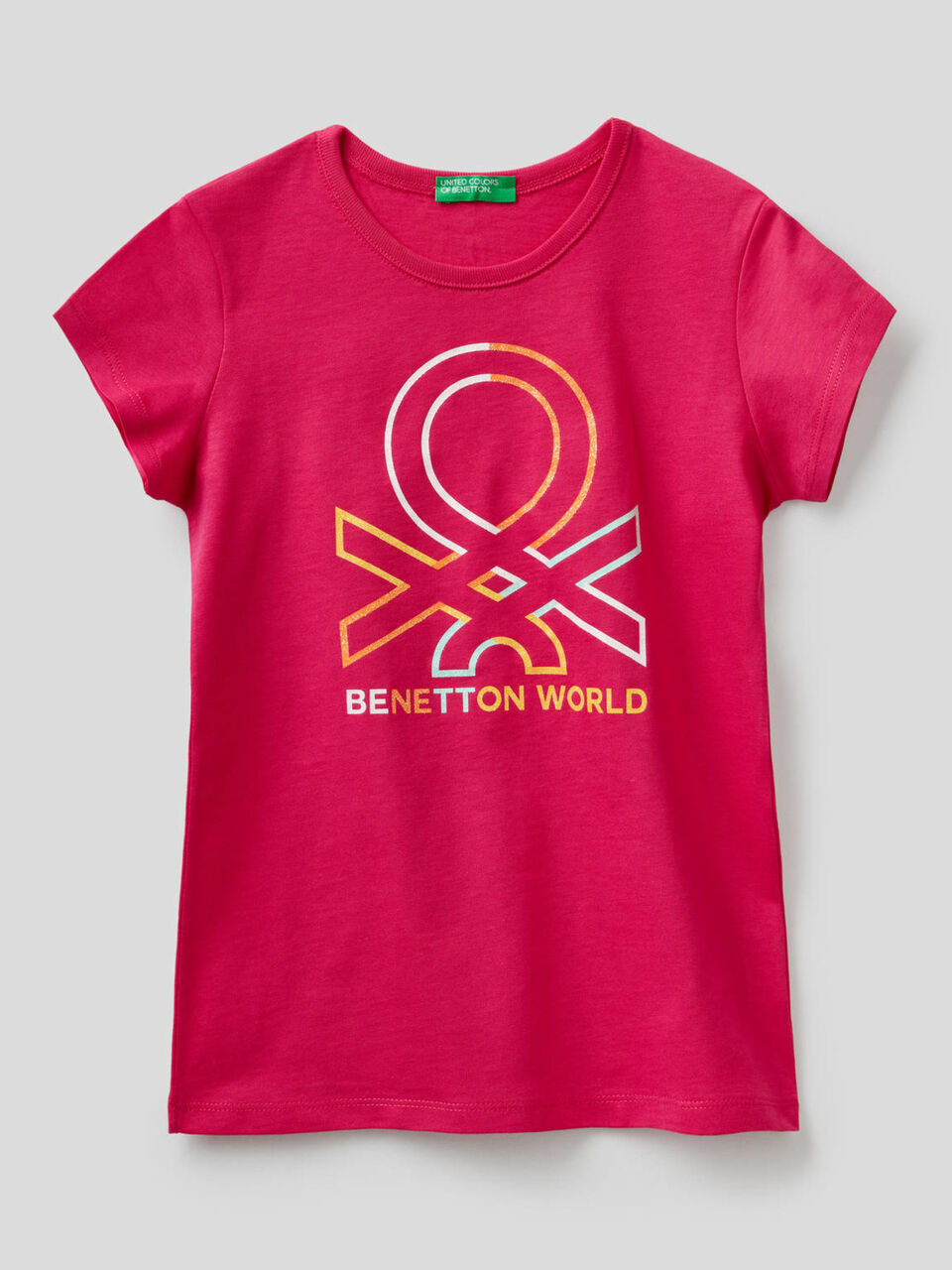 Pure cotton t-shirt with print image number 1