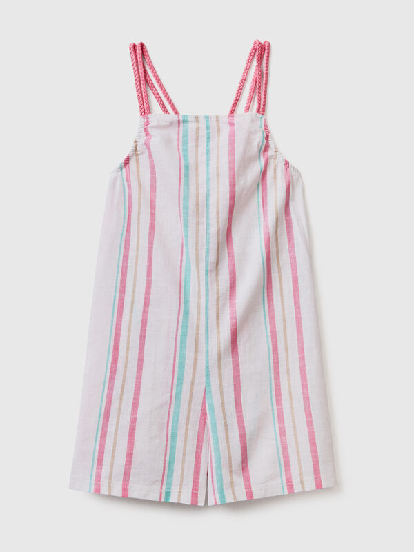 Striped cropped jumpsuit Junior Girl