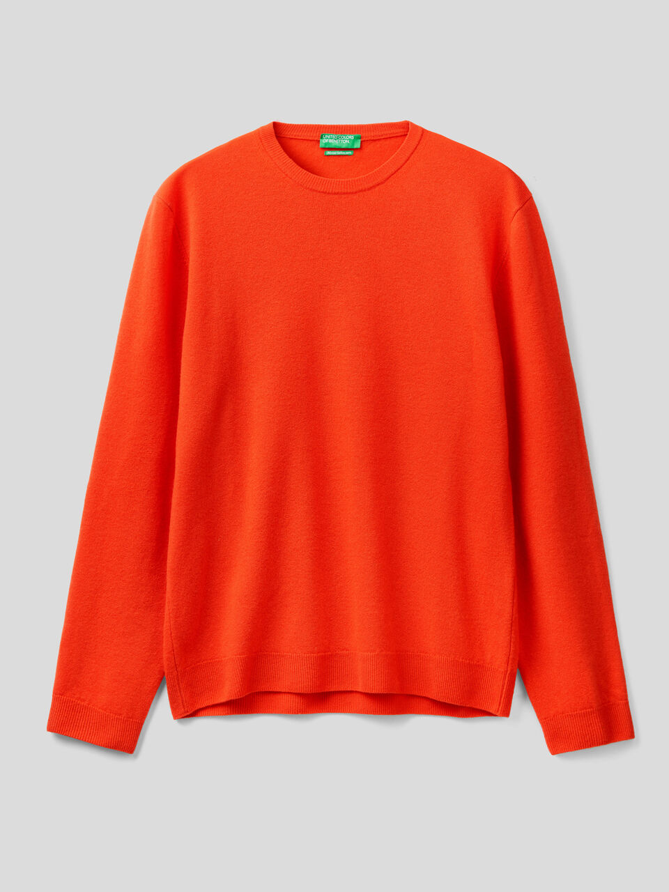 Crew Neck Sweater in Tiger Burnt Orange — C.D. Rigden & Son