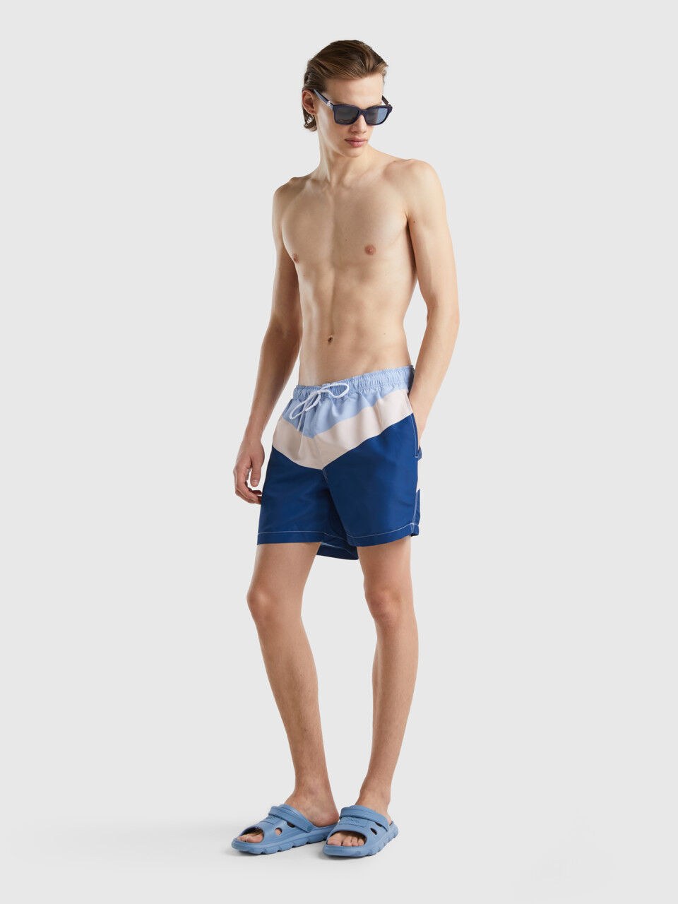 Blue swim trunks deals