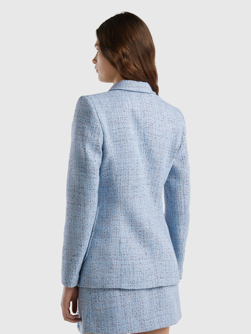 Fitted Tweed Blazer