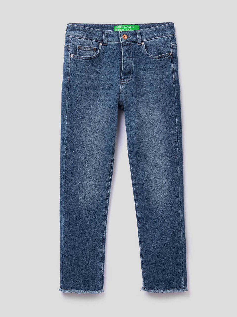 Cropped five pocket jeans image number null